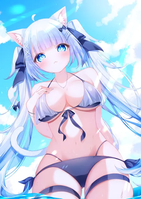 紫乃めりん。 2026年 水着イラスト