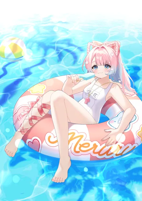 保ノ花めるる 2026年 水着イラスト